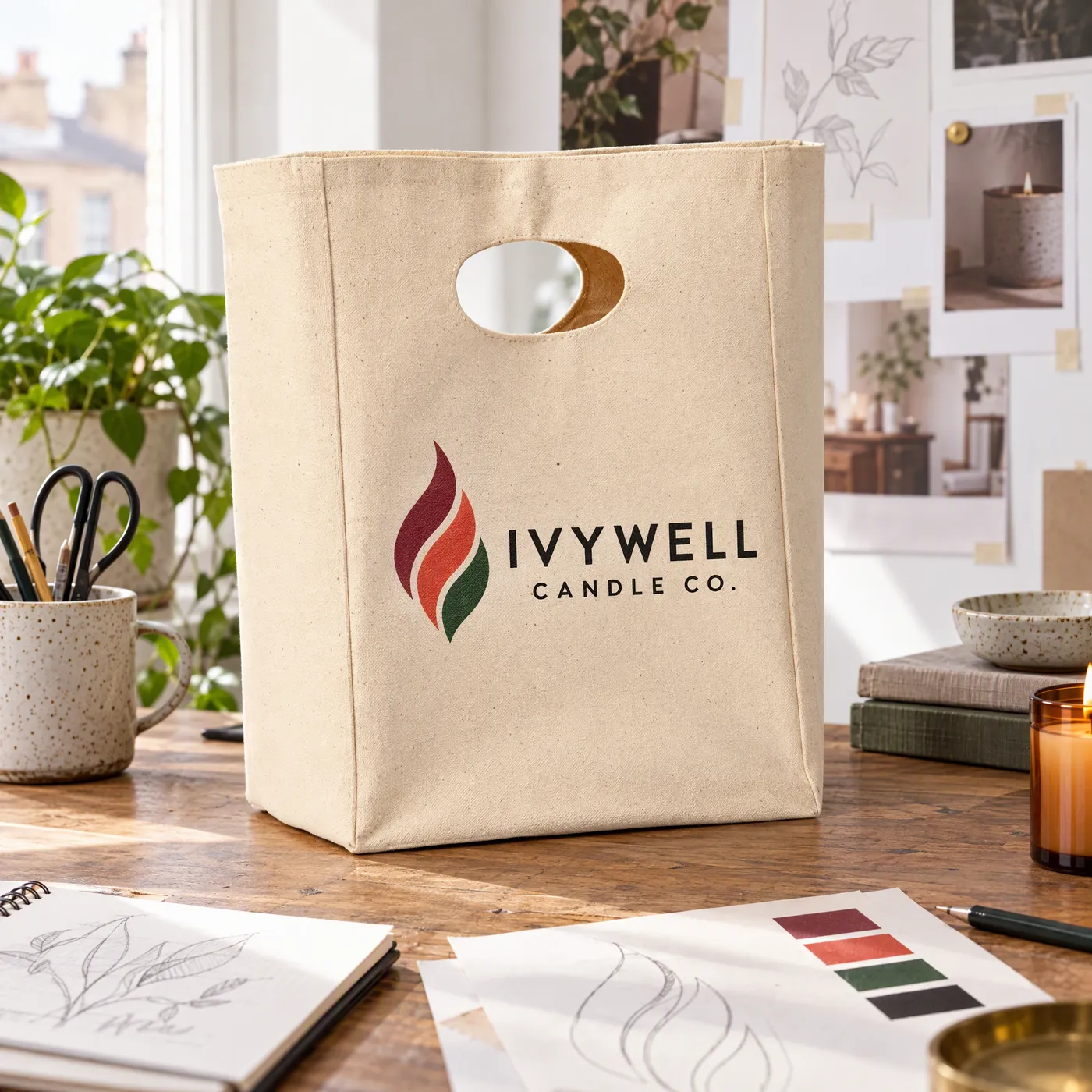 Premium Recycled Canvas Carry Bag lifestyle