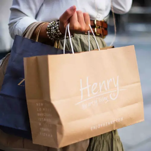 Printed Twisted Handle Paper Bags